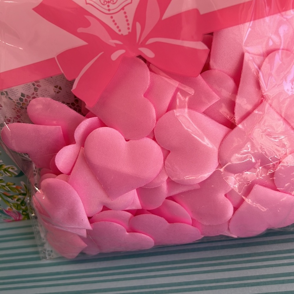 🆕 NEW 100 pcs Sponge Hearts Rose Petal 1.5" in.